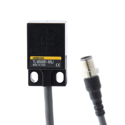 Wyłącznik zbliżeniowy, indukcyjny, nieekranowany, 5 mm, DC, 3-przewodowy, PNP-NO, złącze pig-tail M12 smart-click (TL-W5MB1-M1J 0.3M) - Omron