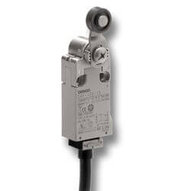 Mały wyłącznik krańcowy bezpieczeństwa, wolnoprzełączający 1NC/1NO, Dźwignia z rolką, kabel 3 m, pionowe wyjście kabla (D4F-120-3D) - Omron