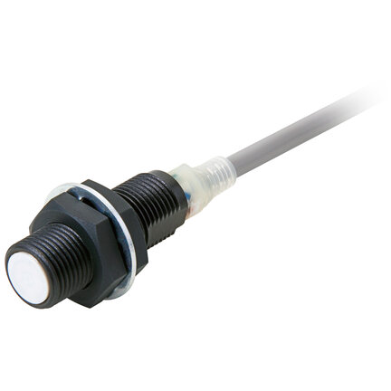 Wyłącznik zbliżeniowy, indukcyjny, powłoka fluorowa (materiał bazowy: mosiądz), krótki korpus, M12, ekranowany, 3 mm (E2EQ-X3B4-IL2 2M) - Omron