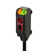 Czujnik fotoelektryczny, rozproszony, 30 mm, DC, 3-przewodowy, PNP, light-on, widok z boku, kabel 5 m (E3T-SL23 5M) - Omron