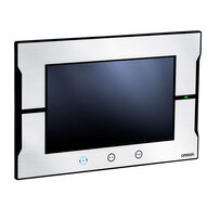 Ekran dotykowy HMI, 9-calowy ekran panoramiczny, TFT LCD, 24-bitowy kolor, rozdzielczość 800x480, kolor ramki: srebrny (NA5-9W001S-V1) - Omron
