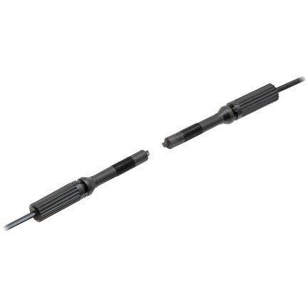 Głowica czujnika optycznego zaporowego, przelotowa, cylindryczna osiowa, średnica 1 mm, włókno elastyczne R1, kabel 2 m (E32-T223R 2M) - Omron