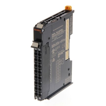 8 wejść Analogowych, -10 do +10 V różnicowe, rozdzielczość 1:8000, 250 µs/ch, bezśrubowy Łącznik wtykowy, szerokość 12 mm (NX-AD4604) - Omron
