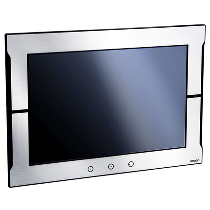 Ekran dotykowy HMI, szeroki ekran 15,4 cala, TFT LCD, 24-bitowy kolor, rozdzielczość 1280x800, kolor ramki: srebrny (NA5-15W101S-V1) - Omron