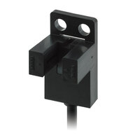 Mikroczujnik fotoelektryczny, typ szczelinowy, zamknięty sposób montażu, do wyboru L-ON/D-ON, NPN, kabel robota 1 m (EE-SX674-WR 1M) - Omron