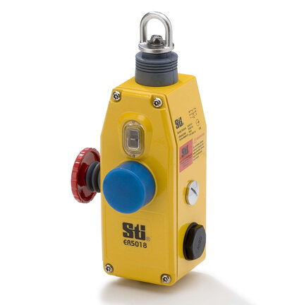 Wyłącznik linkowy bezpieczeństwa E-stop, do 40 m, 3 NC, wejście kablowe M20 (3x) (44506-4030 ER5018-030M) - Omron