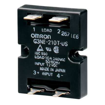 Kompaktowy przekaźnik SSR, 10 A, maks. 264 VAC (G3NE-210TL-US 12VDC) - Omron