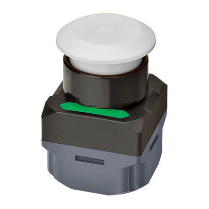 Bezprzewodowy przycisk grzybkowy, śr. 40 mm, częstotliwość UE 868,3 MHz, kolor przycisku/kołnierza biało-czarny (A2W-TB-WC1 EU1WB) - Omron