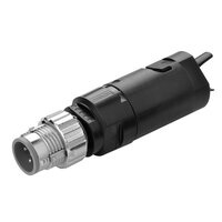 Łącznik montażowy, wtyk prosty Smartclick M12 (męski), 4-biegunowy, kodowany A, złącze IDC, do kabli o średnicy 3-8 mm (XS5G-D418) - Omron