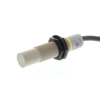 Wyłącznik zbliżeniowy, pojemnościowy, M18, nieekranowany, 8 mm, DC, 3-przewodowy, NPN-NO, kabel 2 m (E2K-X8ME1 2M) - Omron