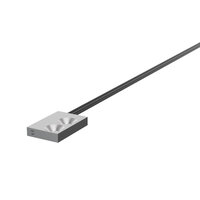 Głowica czujnika światłowodowego, rozproszony, kwadratowy, widok z góry, włókno R4 odporne na zginanie, kabel 2 m (E32-D25XB 2M) - Omron