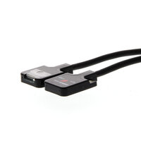 Czujnik optyczny zaporowy, przelotowy, miniaturowy, płaski, 300 mm, NPN, light-on, kabel 2 m, mocowanie M2 (E3T-FT21 2M) - Omron