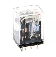 Uszczelniony przekaźnik z tworzywa sztucznego, Zaślepka, 14-stykowy, 4PDT, 1 A, z diodą LED, 24 VAC (MYQ4N 24VAC) - Omron