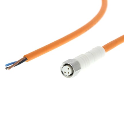 Gniazdo wtykowe M8 (żeńskie), 3-biegunowe, kabel PP odporny na detergenty i zmywanie, IP67/IP68/IP69K, 10 m (Y92E-S08PP3S 10M) - Omron