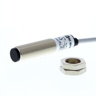 Czujnik fotoelektryczny M12 w mosiężnej obudowie, rozproszony, 300 mm z możliwością uczenia, PNP, kabel 2 m (E3H2-DS30B4M 2M) - Omron
