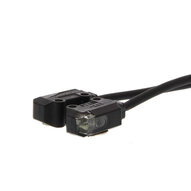Czujnik optyczny zaporowy, przelotowy, miniaturowy, boczny, IR LED, 300 mm, PNP, D-on, kabel 2 m, mocowanie M2 (E3T-ST24F 2M) - Omron