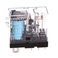 Przekaźnik, Wtyczka, 5-stykowy, SPDT, 10 A, wskaźniki mechaniczne i LED, tłumik cewki, etykieta, 12 VDC (G2R-1-SND 12VDC (S)) - Omron