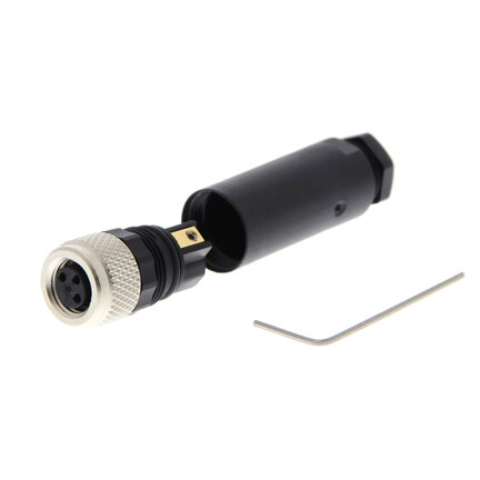 Łącznik wtykowy, wtyk prosty M8 (żeński), 3-biegunowy, połączenie śrubowe, do kabli o średnicy 3,5-5 mm (Y92E-M08PVC3Sconf-L) - Omron