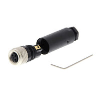 Łącznik wtykowy, wtyk prosty M8 (żeński), 3-biegunowy, połączenie śrubowe, do kabli o średnicy 3,5-5 mm (Y92E-M08PVC3Sconf-L) - Omron