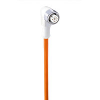 Gniazdo wtykowe M12 (żeńskie), 4-biegunowe, kabel odporny na detergenty i mycie PP, IP67/IP68/IP69K, 2 m (Y92E-S12PP4A 2M) - Omron