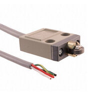 Kompaktowy, zamknięty wyłącznik krańcowy, trzpień rolkowy, 5 A 250 VAC, 4 A 30 VDC, 3 m przewód olejoodporny VCTF (D4C-1202) - Omron