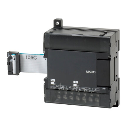 Moduł rozszerzeń I/O, 2 x wejścia analogowe 0 do 20 mA, 4 do 20 mA, 0 do 5 V, 1 do 5 V, 0 do 10 V, -10 do 10 V (CP1W-MAD11) - Omron