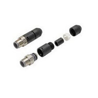 Łącznik wtykowy, wtyczka prosta M12 (męska), 4-biegunowy, kod A, połączenie śrubowe, do kabli o średnicy 5-6 mm (XS2G-D4S1) - Omron