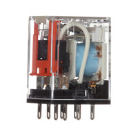 Przekaźnik, Wtyczka, 8-stykowy, DPDT, 10 A, wskaźniki mechaniczne i LED, tłumik cewki, etykieta, 12 VDC (MY2N-D2 12VDC (S)) - Omron