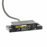 Wyłącznik zbliżeniowy, pojemnościowy, płaski, nieekranowany, 10 mm, DC, 3-przewodowy, NPN-NO, kabel 2 m (E2K-F10MC1-A 2M) - Omron