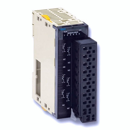 Jednostka zaciskowa termopary, 6 x wejścia typu J, K, rozdzielczość 0,1 °C, bezśrubowy terminal zaciskowy (CJ1W-TS561(SL)) - Omron