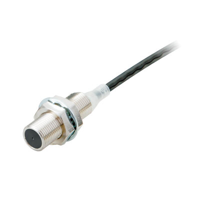 Wyłącznik zbliżeniowy, indukcyjny, M12, ekranowany, 3 mm, DC, 2-przewodowy, NO, kabel 2 m PUR, olejoodporny (E2ER-X3D1 2M) - Omron