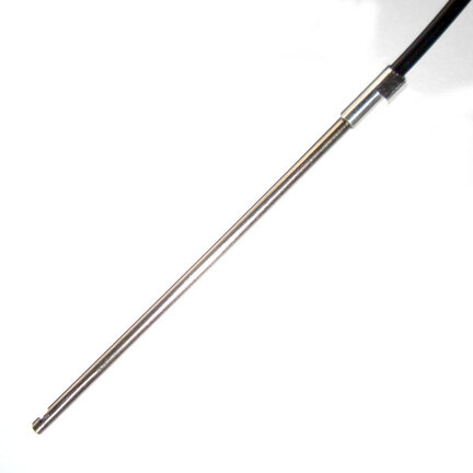 Głowica czujnika optycznego zaporowego, wiązka przelotowa, widok z boku, długość tulei 75 mm, kabel 5 m (E32-ET14-1 5M) - Omron