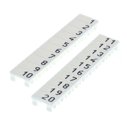 Nieoznakowana etykieta dla modeli zacisków śrubowych 4 mm2 o szerokości 6 mm i 12 mm (XW5Z-S4.0LB) - Omron