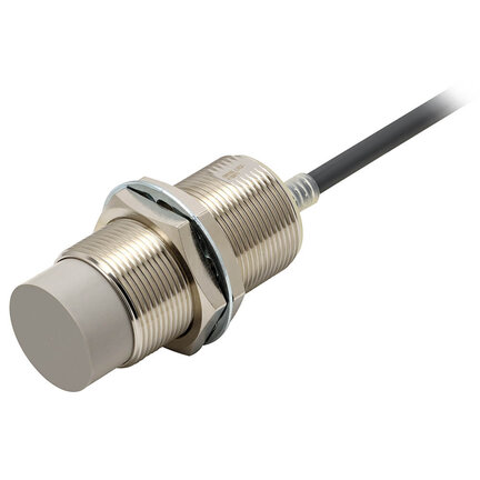 Czujnik Indukcyjny, mosiądz, M18, Sn=4mm, ekranowany, długi korpus, AC-2-przewodowy, NO, kabel PVC 5m (E2E2-X18MY1 5M) - Omron