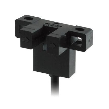 Mikroczujnik fotoelektryczny, typ szczelinowy, Kształt-L, do wyboru L-ON/D-ON, NPN, kabel robota 1 m (EE-SX671-WR 1M) - Omron