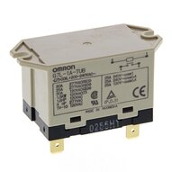 Przekaźnik mocy, szybkozłączne terminale, górny Kątownik mocujący, SPST-NO, 30 A, 200/240 VAC (G7L-1A-TUB 200/240VAC) - Omron