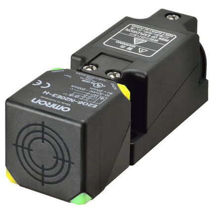 Wyłącznik zbliżeniowy, indukcyjny, obudowa kwadratowa, nieekranowany, 30 mm, PNP NO/NC, przepust M20 (E2Q6-N30MF3-H) - Omron