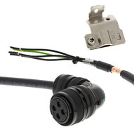 Kabel zasilania silnika serwo serii 1S, 1,5 m, bez hamulca, 400 V: 2 k W (1000 obr./min), 3 kW (R88A-CA1E001-5SF-E) - Omron