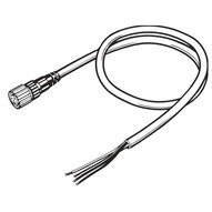 Odporny na wibracje cienki kabel DeviceNet, proste złącze M12 (żeńskie) do otwartych końcówek, 5 m (DCA1-5CN05F1-R) - Omron