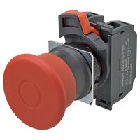 Wyłącznik awaryjny, pchający, niepodświetlany, średnica 40 mm, blokada/reset ciągnący, 2NC+1NO (A22NE-MP-P212-N) - Omron