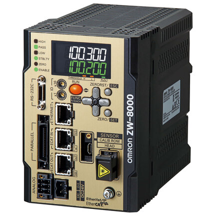 Konfokalny kontroler przemieszczenia, model o ultra wysokiej precyzji, z komunikacją EtherCAT, NPN/PNP (ZW-8000T) - Omron
