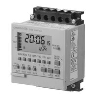 Cyfrowy wyłącznik czasowy, tygodniowy, montaż natynkowy/montaż na szynie, 2 obwody, 100 do 240 VAC (H5S-WFB2) - Omron