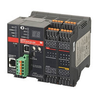 Sterownik sieci bezpieczeństwa, 16 wejść PNP, 8 wyjść PNP, 4x wyjścia testowe, Ethernet (NE1A-SCPU01-EIP VER1.0) - Omron
