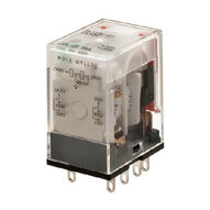 Przekaźnik, Wtyczka, 8-stykowy, DPDT, 7 A, wskaźniki mechaniczne i LED, tłumik cewki, 12 VDC (MY2N-D2-GS 12VDC) - Omron