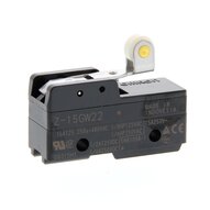 Przełącznik podstawowy ogólnego przeznaczenia, krótka Dźwignia z rolką, SPDT, 15 A, zaciski lutowane (Z-15GW22) - Omron