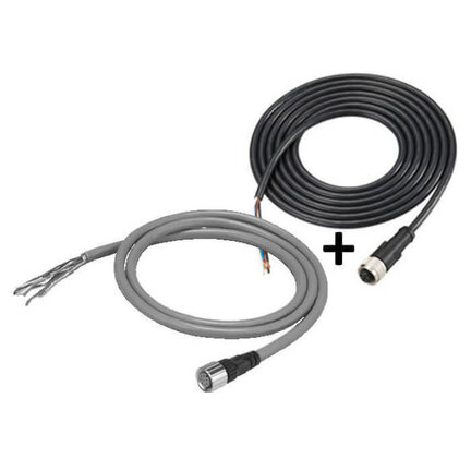 Kurtyna świetlna bezpieczeństwa, seria F3SJ-A/B, kabel nadajnik + odbiornik M12 8-pin, żeński, 7 m (F39-JD7A) - Omron