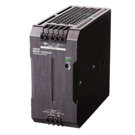 Wersja powlekana, zasilacz typu Book, Pro, 1-fazowy, 240 W, 48 VDC, 5 A, montaż na szynie DIN (S8VK-G24048-400) - Omron