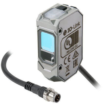 Czujnik fotoelektryczny, prostokątna obudowa, stal nierdzewna, czerwony laser klasy 1 (E3AS-HL500MT-M3J 0.3M) - Omron