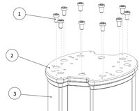 Płyta adaptera dla TM5-700, TM5X-700, TM5-900, TM5X-900, TM5S, TM5S-X, TM7S, TM7S-X (LIFT 100 ADAPTER PLATE E) - Omron