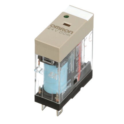 Przekaźnik, Wtyczka, 5-stykowy, SPDT, 10 A, wskaźniki mechaniczne i LED, etykieta, 48 VDC (G2R-1-SN 48VDC (S)) - Omron